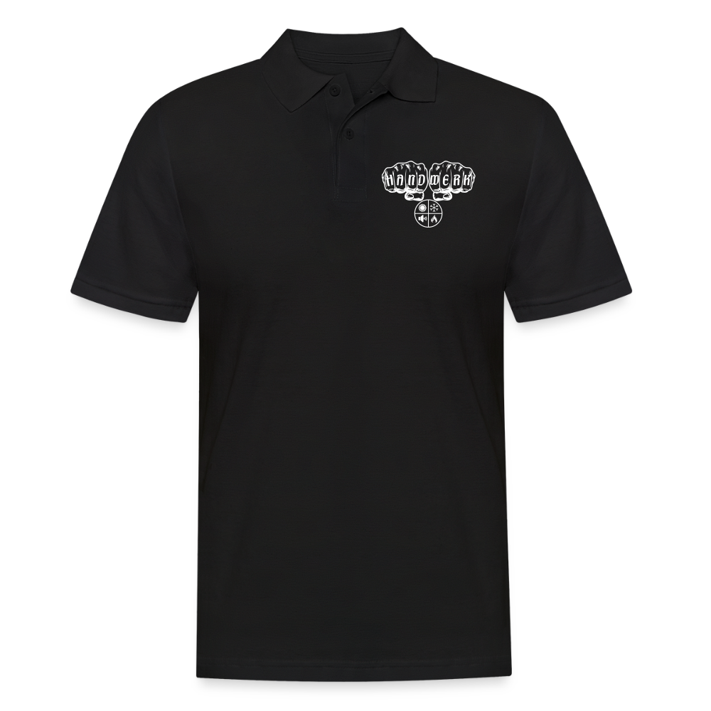 Männer Poloshirt "Isolierer" Schwarz Männer Poloshirt