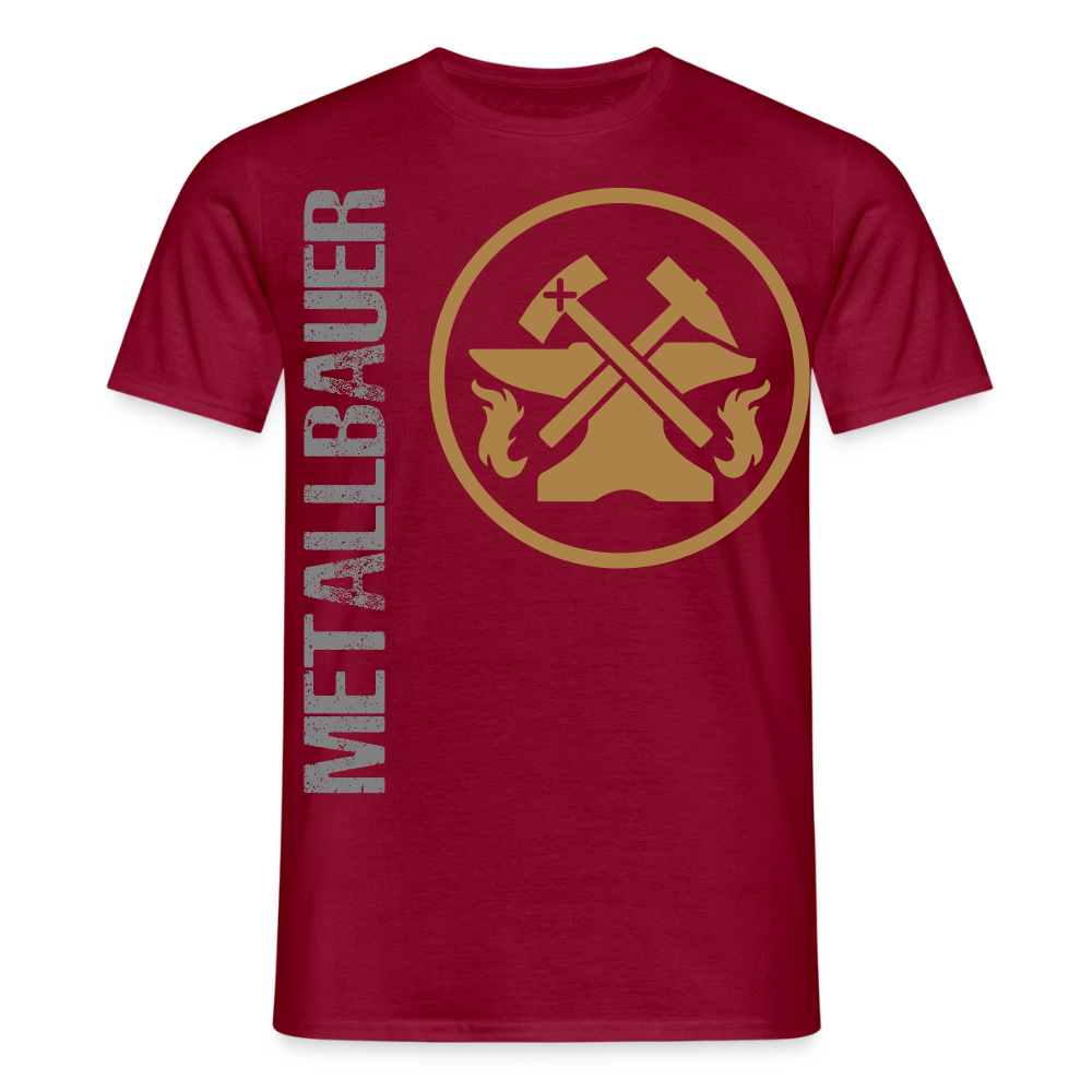 Unisex T-Shirt "Metallbauer" Ziegelrot Männer T-Shirt