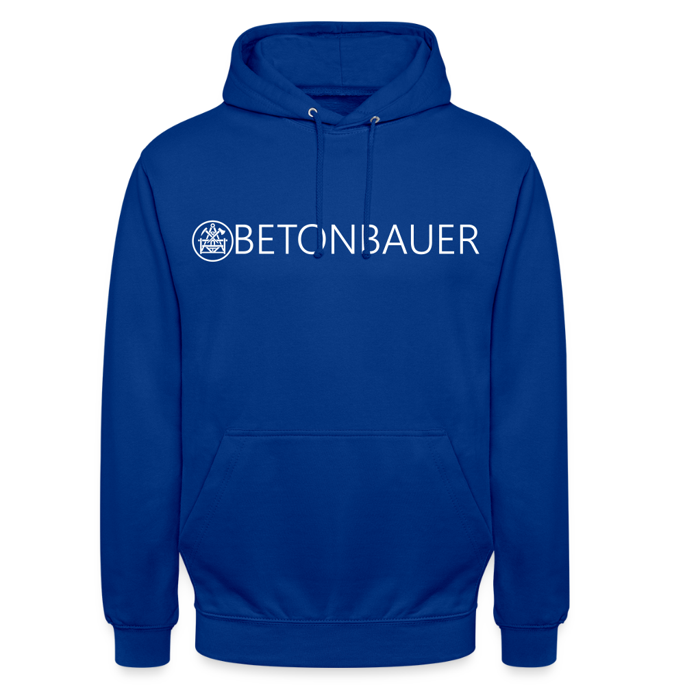 Unisex Hoodie "Betonbauer" Royalblau Unisex Hoodie