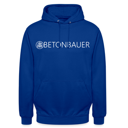 Unisex Hoodie "Betonbauer" Royalblau Unisex Hoodie