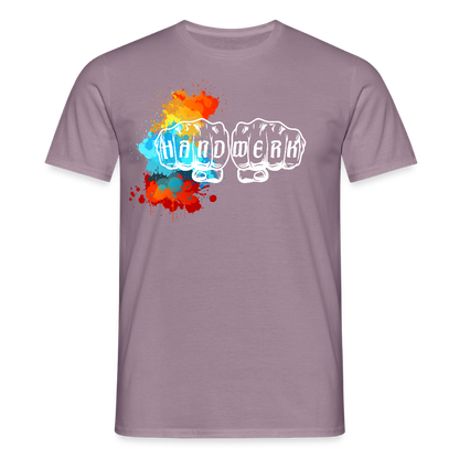 Unisex T-Shirt "Splash" Lilagrau Männer T-Shirt