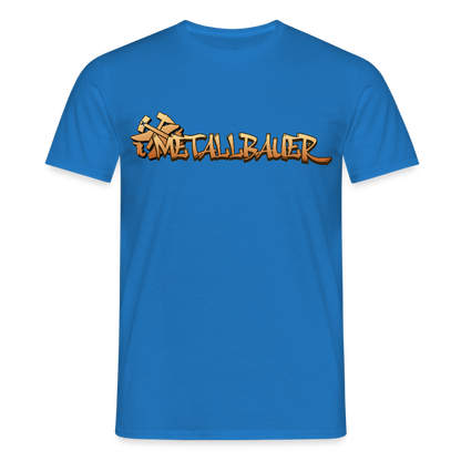 Unisex T-Shirt "Metallbauer" Royalblau Männer T-Shirt