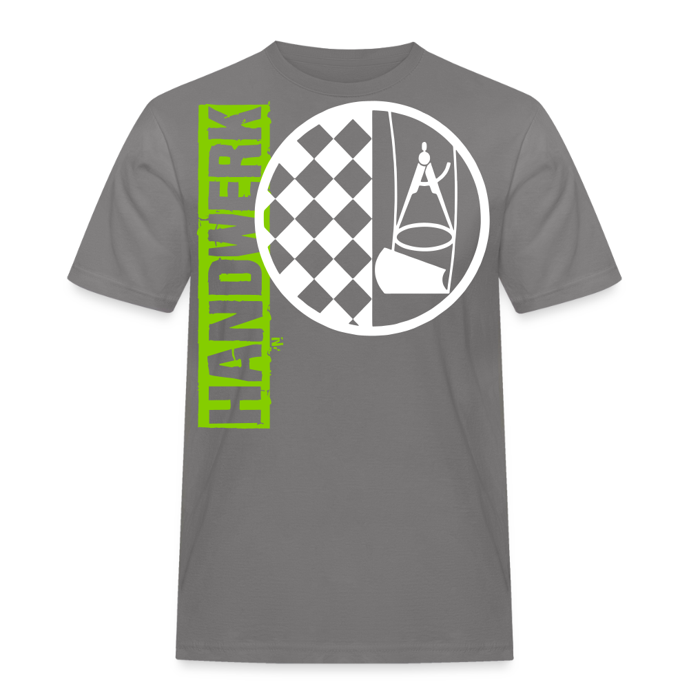 Unisex Workwear T-Shirt "Bodenleger" Grau Männer Workwear T-Shirt