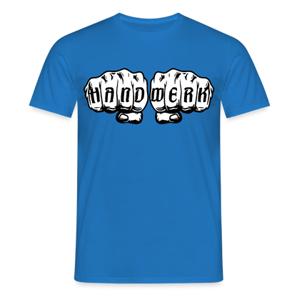 Unisex T-Shirt "Handwerk" Royalblau Männer T-Shirt