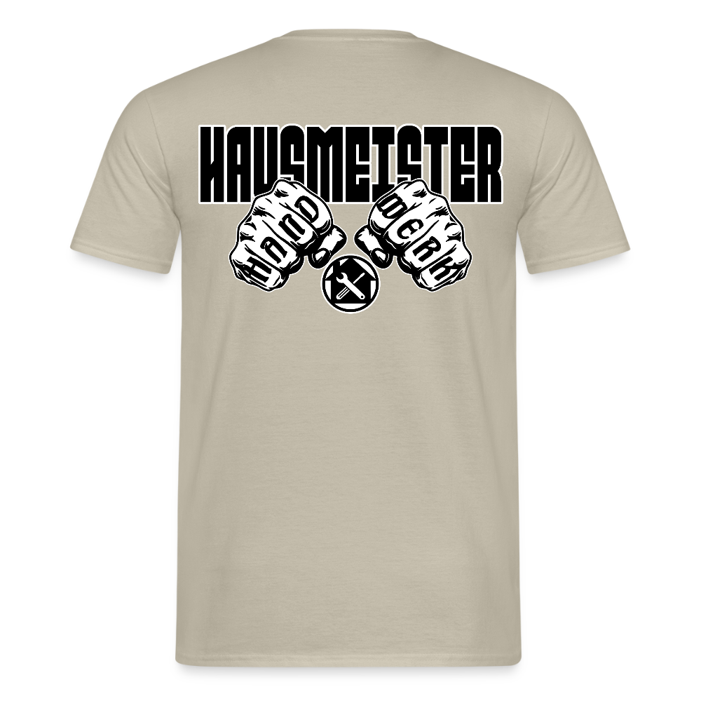 Unisex T-Shirt "Hausmeister" Sandbeige Männer T-Shirt