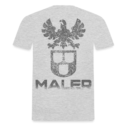 Unisex T-Shirt "Maler" Grau meliert Männer T-Shirt