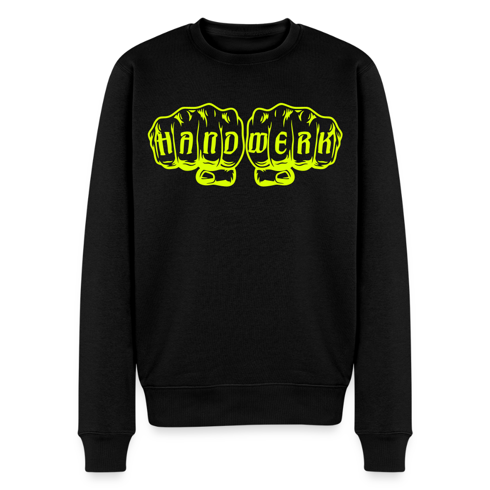 Unisex Premium Pullover "Isolierer" neongelb Schwarz Männer Premium Pullover