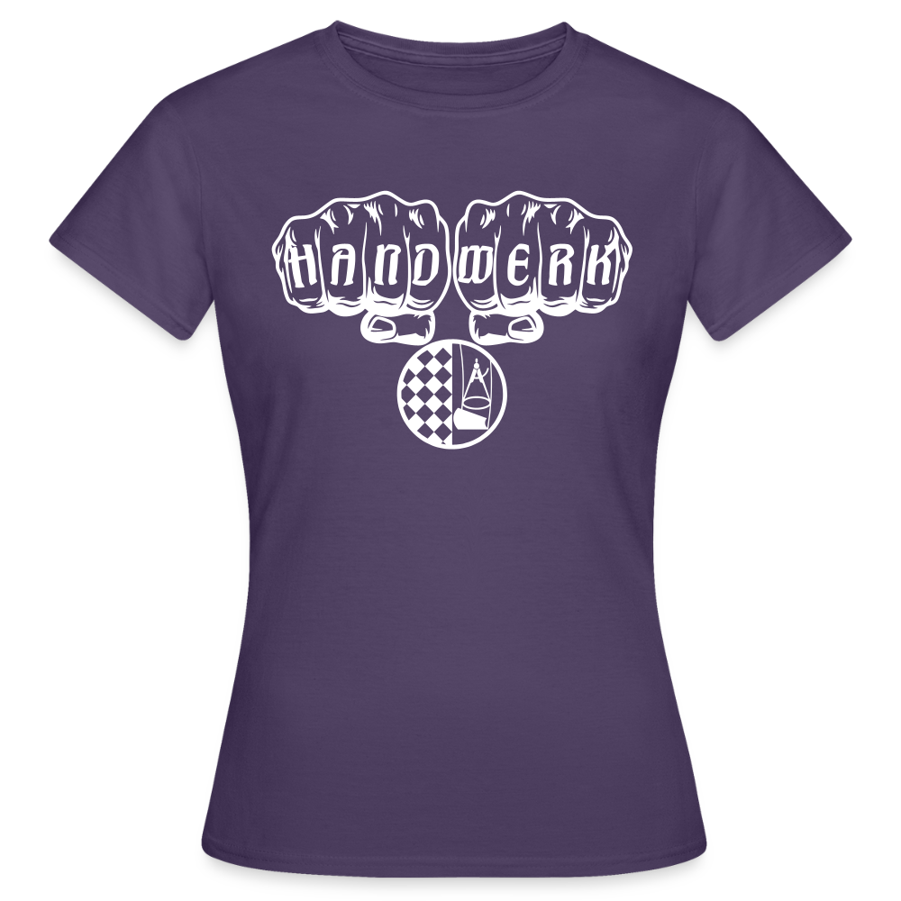 Frauen T-Shirt "Bodenleger" Dunkellila Frauen T-Shirt