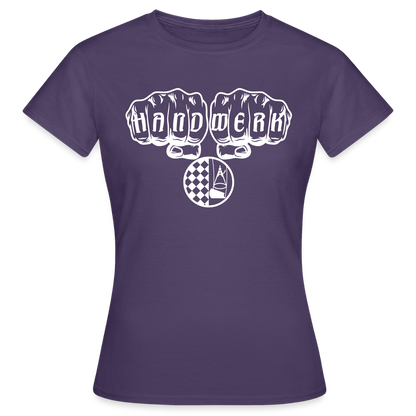 Frauen T-Shirt "Bodenleger" Dunkellila Frauen T-Shirt