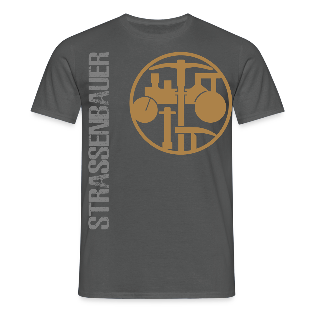 Unisex T-Shirt "Strassenbauer" Anthrazit Männer T-Shirt