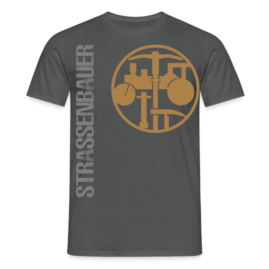 Unisex T-Shirt "Strassenbauer" Anthrazit Männer T-Shirt