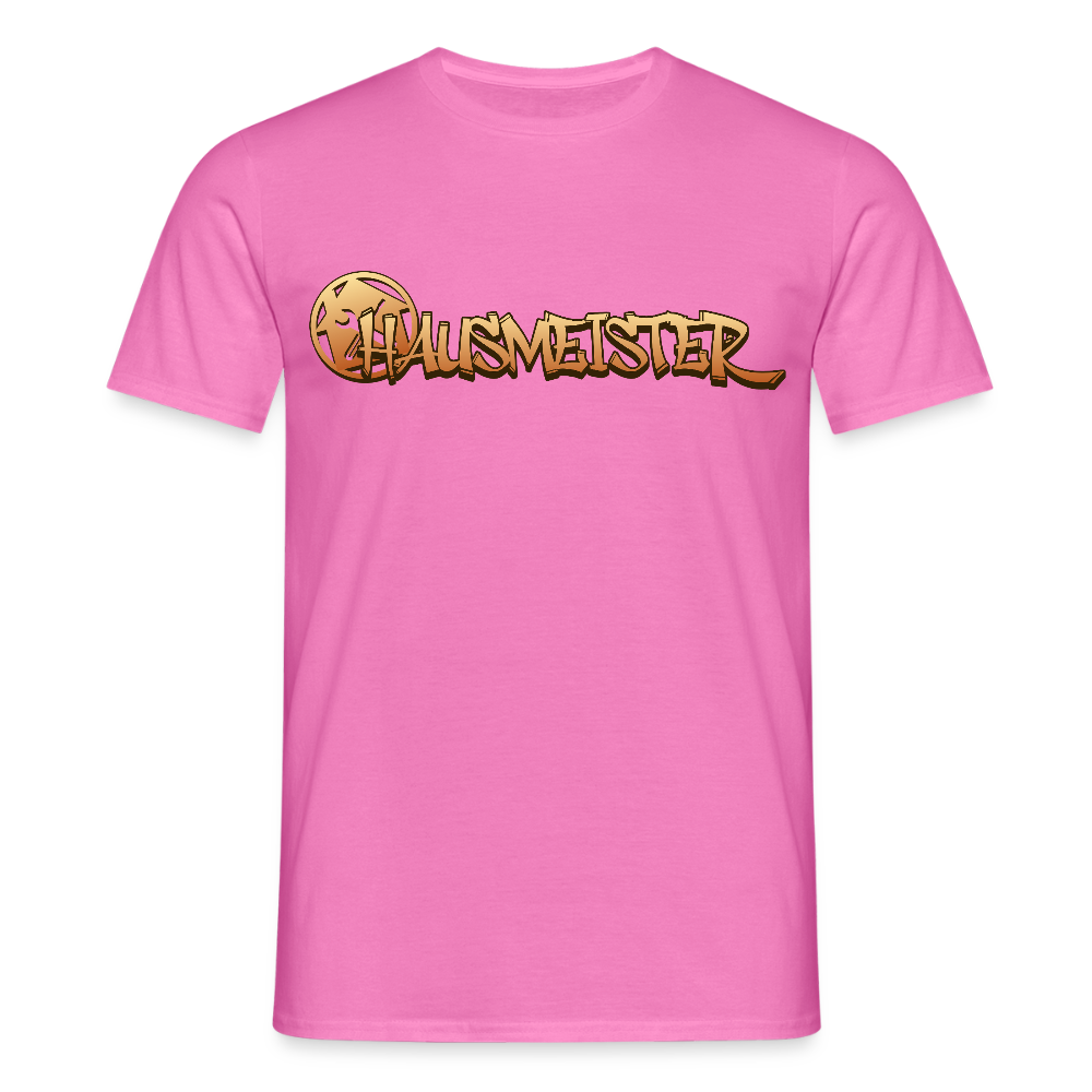 Unisex T-Shirt "Hausmeister" Pink Männer T-Shirt