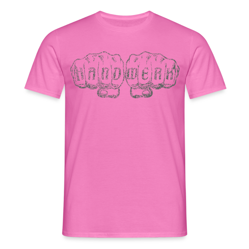 Unisex T-Shirt "Handwerk" Pink Männer T-Shirt