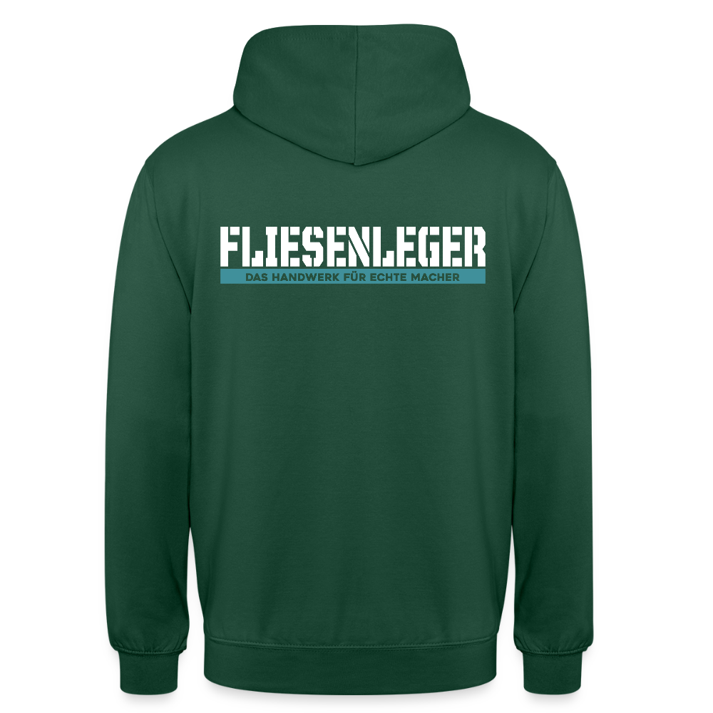 Unisex Hoodie HW-300 | MACHER "Fliesenleger" Flaschengrün Unisex Hoodie {{ color }}