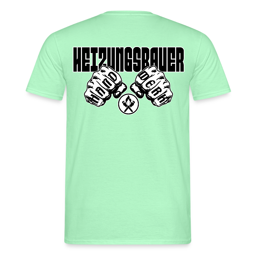 Unisex T-Shirt "Heizungsbauer" Mintgrün Männer T-Shirt