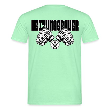 Unisex T-Shirt "Heizungsbauer" Mintgrün Männer T-Shirt