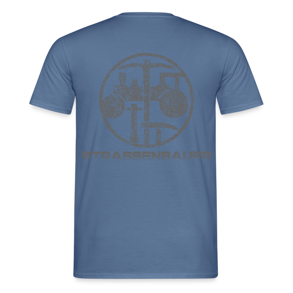Unisex T-Shirt "Strassenbauer" Taubenblau Männer T-Shirt