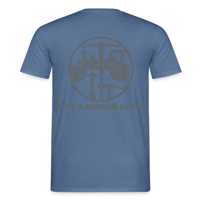 Unisex T-Shirt "Strassenbauer" Taubenblau Männer T-Shirt