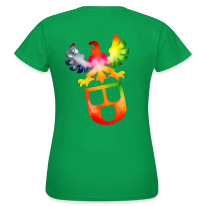 Frauen T-Shirt "Maler" (beidseitig bedruckt) - Kelly Green