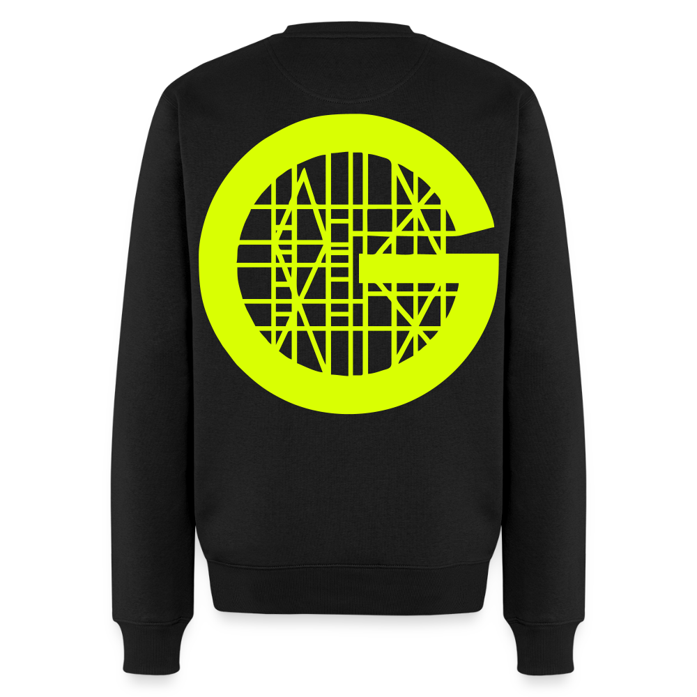 Unisex Premium Pullover "Gerüstbauer" neongelb Schwarz Männer Premium Pullover