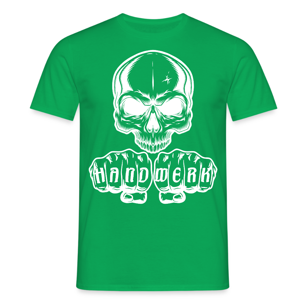 Unisex T-Shirt "Skull-Handwerk" Kelly Green Männer T-Shirt