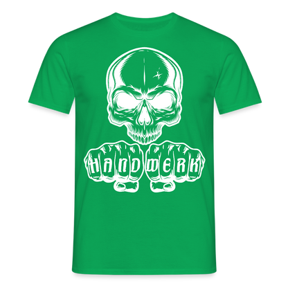 Unisex T-Shirt "Skull-Handwerk" Kelly Green Männer T-Shirt