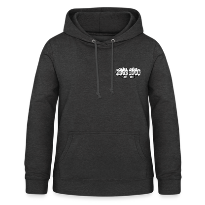 Frauen Hoodie "Bodenlegerin" (beidseitig beruckt) - Anthrazit