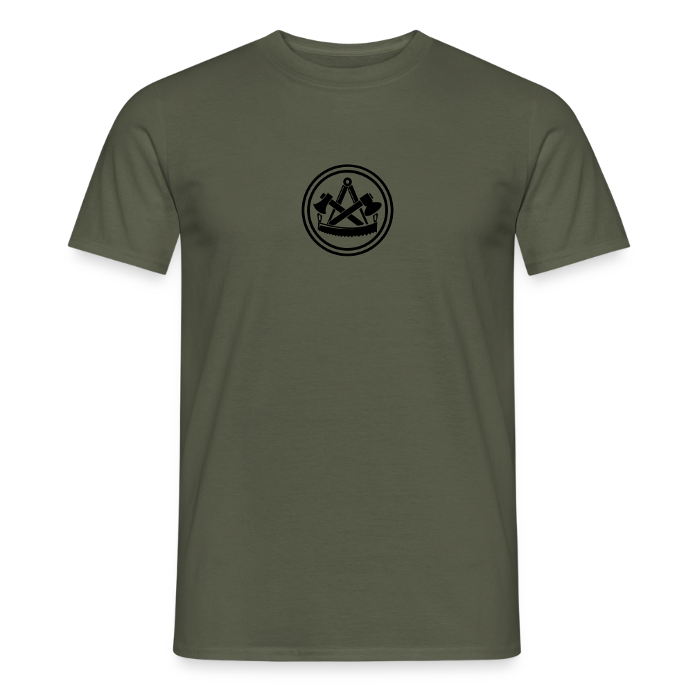 Unisex Handwerker T-Shirt von Spreadconnect mit Skull & Zunft Design, beidseitig bedruckt, aus Baumwolle, bequem und stylisch.