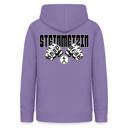 Frauen Hoodie "Steinmetzin" (beidseitig beruckt) Lavendel Frauen Hoodie