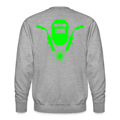 Unisex Premium Pullover "Schweisser" neongrün Männer Premium Pullover