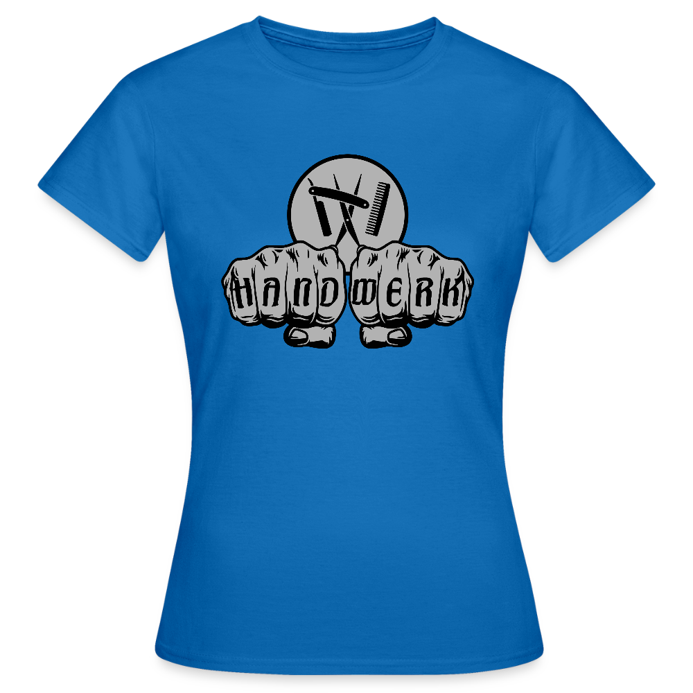 Frauen T-Shirt "Friseur" Royalblau Frauen T-Shirt