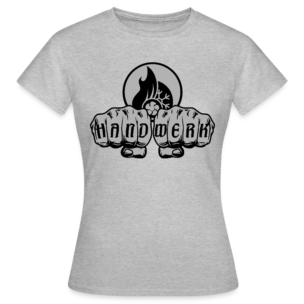 Frauen T-Shirt "Klimatechniker" Grau meliert Frauen T-Shirt