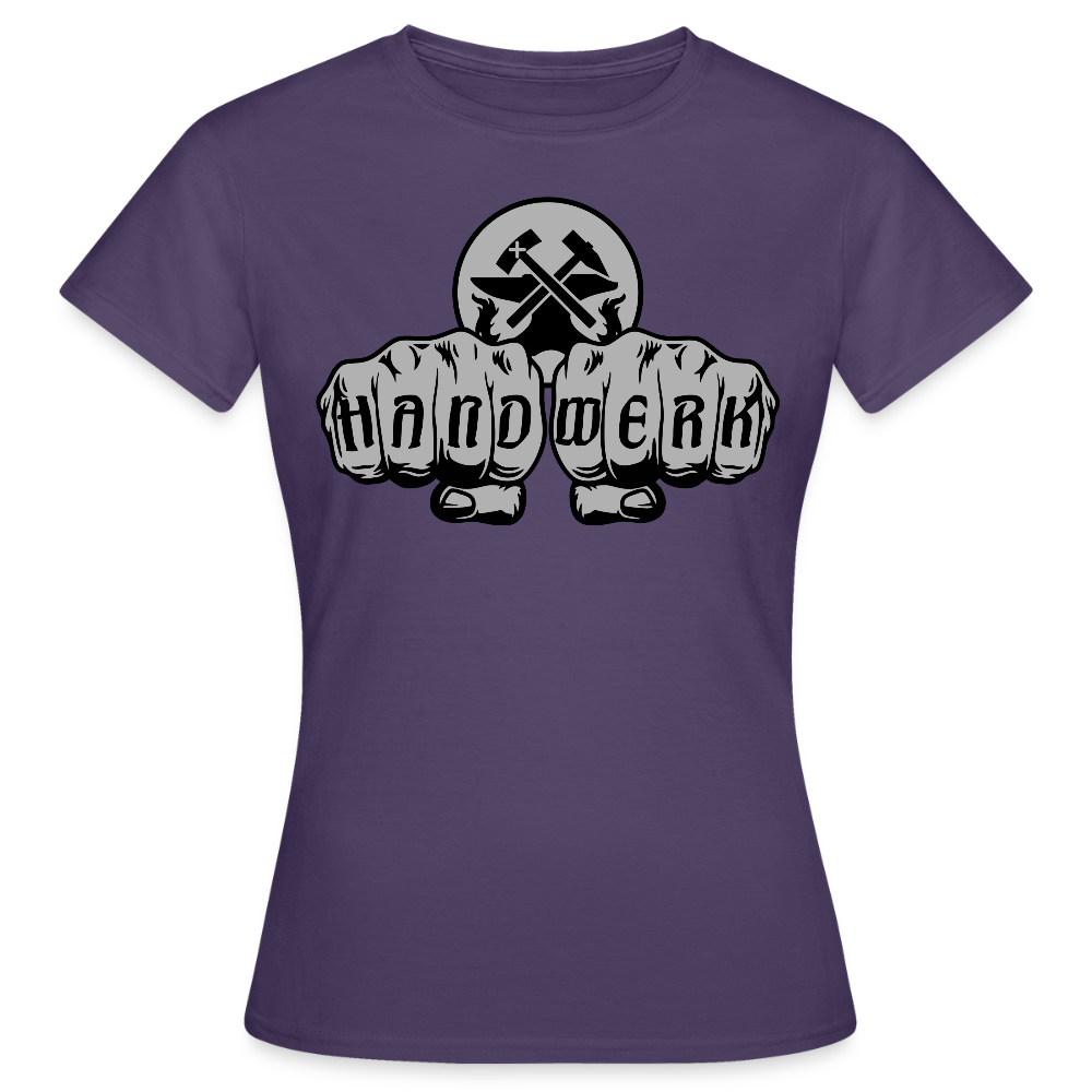 Frauen T-Shirt "Metallbauer" Dunkellila Frauen T-Shirt
