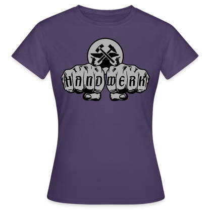 Frauen T-Shirt "Metallbauer" Dunkellila Frauen T-Shirt