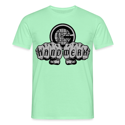 Unisex T-Shirt "Gerüstbauer" Mintgrün Männer T-Shirt