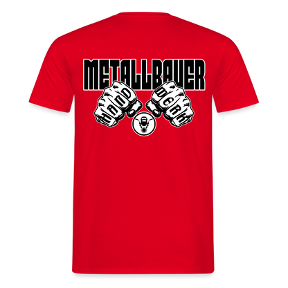 Unisex T-Shirt "Metallbauer" - Rot