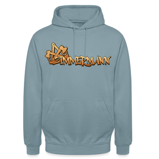 Unisex Hoodie "Zimmermann" Nebelblau Unisex Hoodie