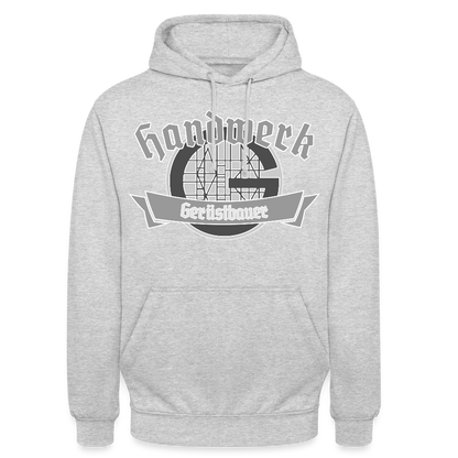 Unisex Hoodie "Gerüstbauer" Hellgrau meliert Unisex Hoodie