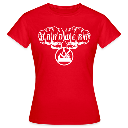 Frauen T-Shirt "Schreiner" Rot Frauen T-Shirt