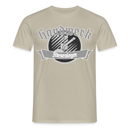 Unisex T-Shirt "Fliesenleger" Sandbeige Männer T-Shirt