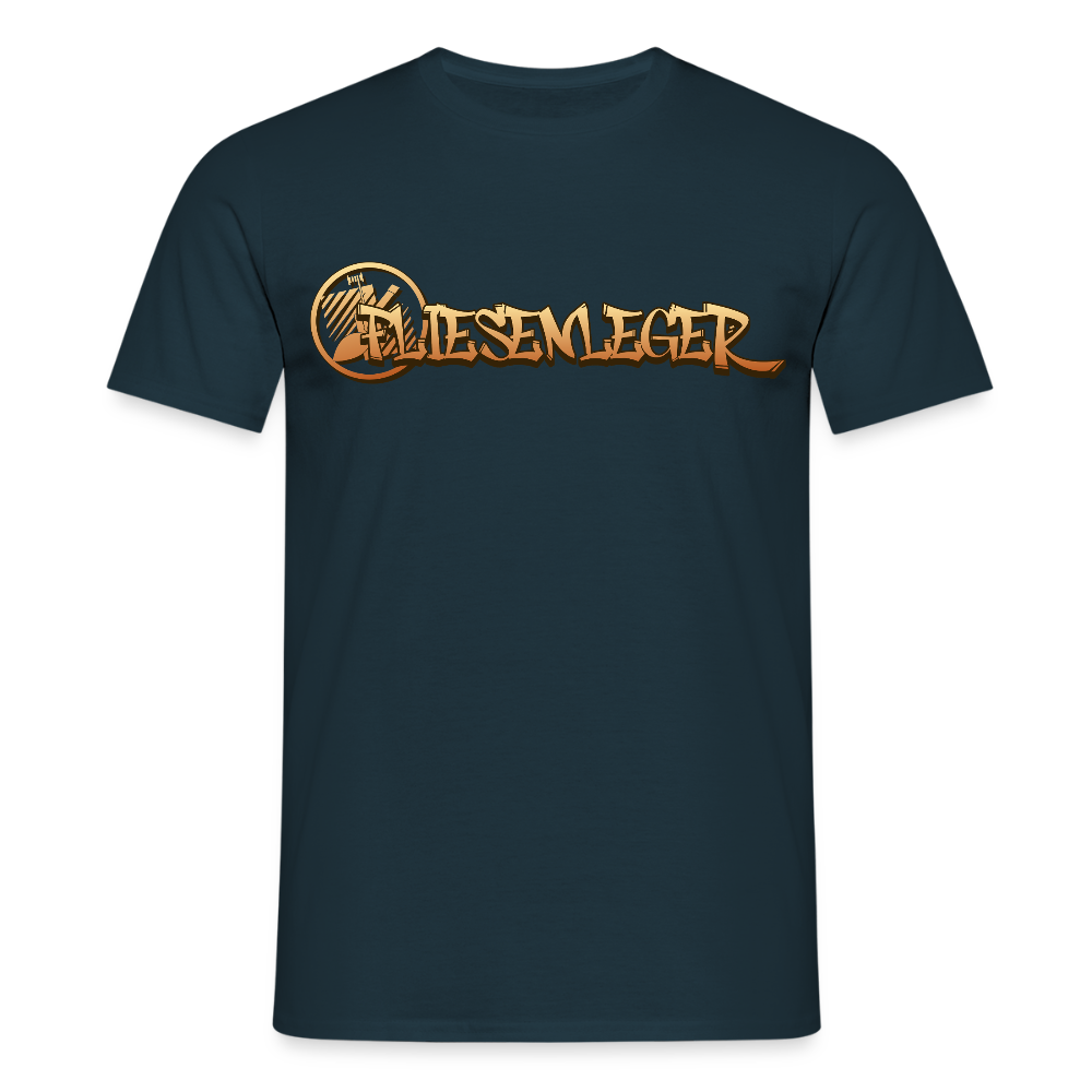 Unisex T-Shirt "Fliesenleger" Navy Männer T-Shirt