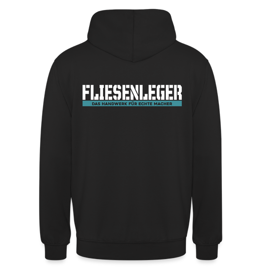 Unisex Hoodie HW-300 | MACHER "Fliesenleger" Schwarz Unisex Hoodie {{ color }}