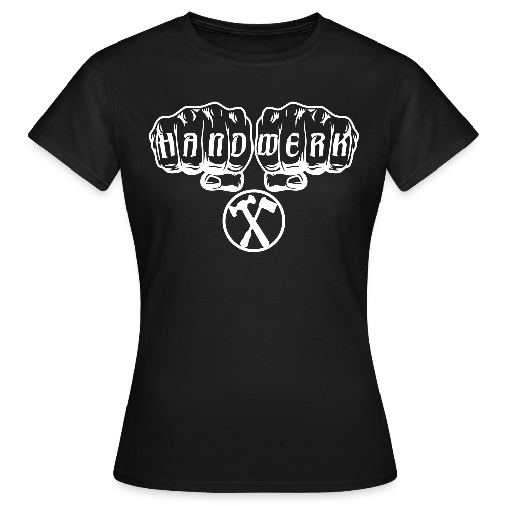 Frauen T-Shirt "Installateur" Schwarz Frauen T-Shirt