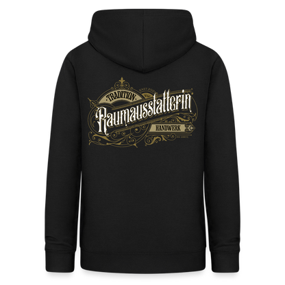 Frauen Hoodie "Raumausstatterin" Nostalgie Handwerk Schwarz Frauen Hoodie