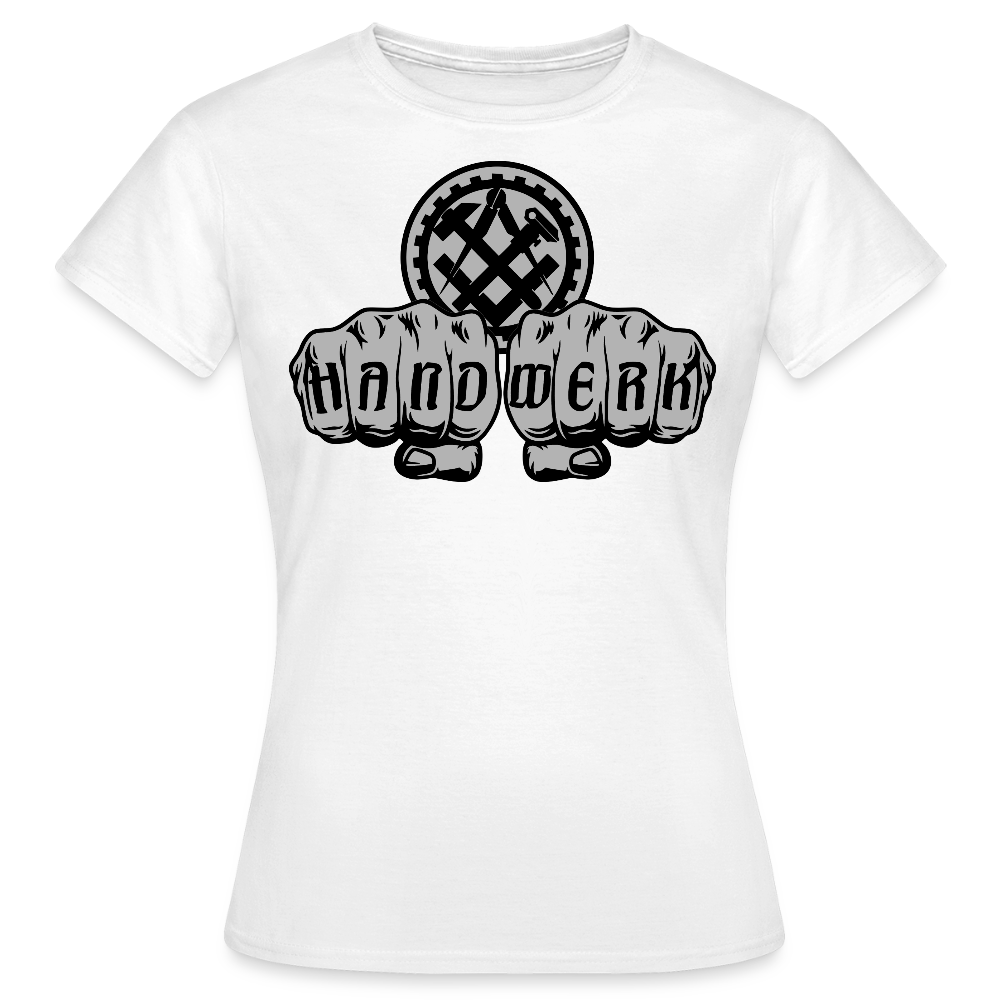 Frauen T-Shirt "Mechaniker" Weiß Frauen T-Shirt