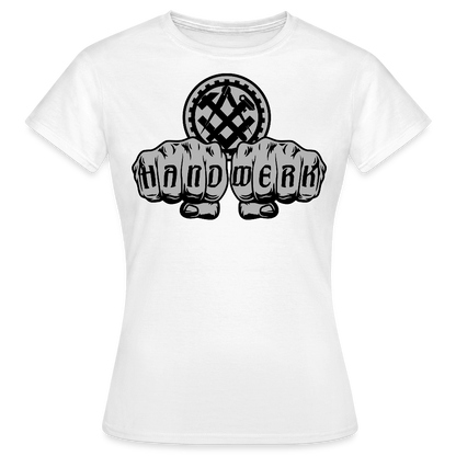 Frauen T-Shirt "Mechaniker" Weiß Frauen T-Shirt