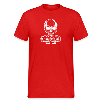 Unisex Heavy T-Shirt "Skull" Rot Männer Gildan Heavy T-Shirt