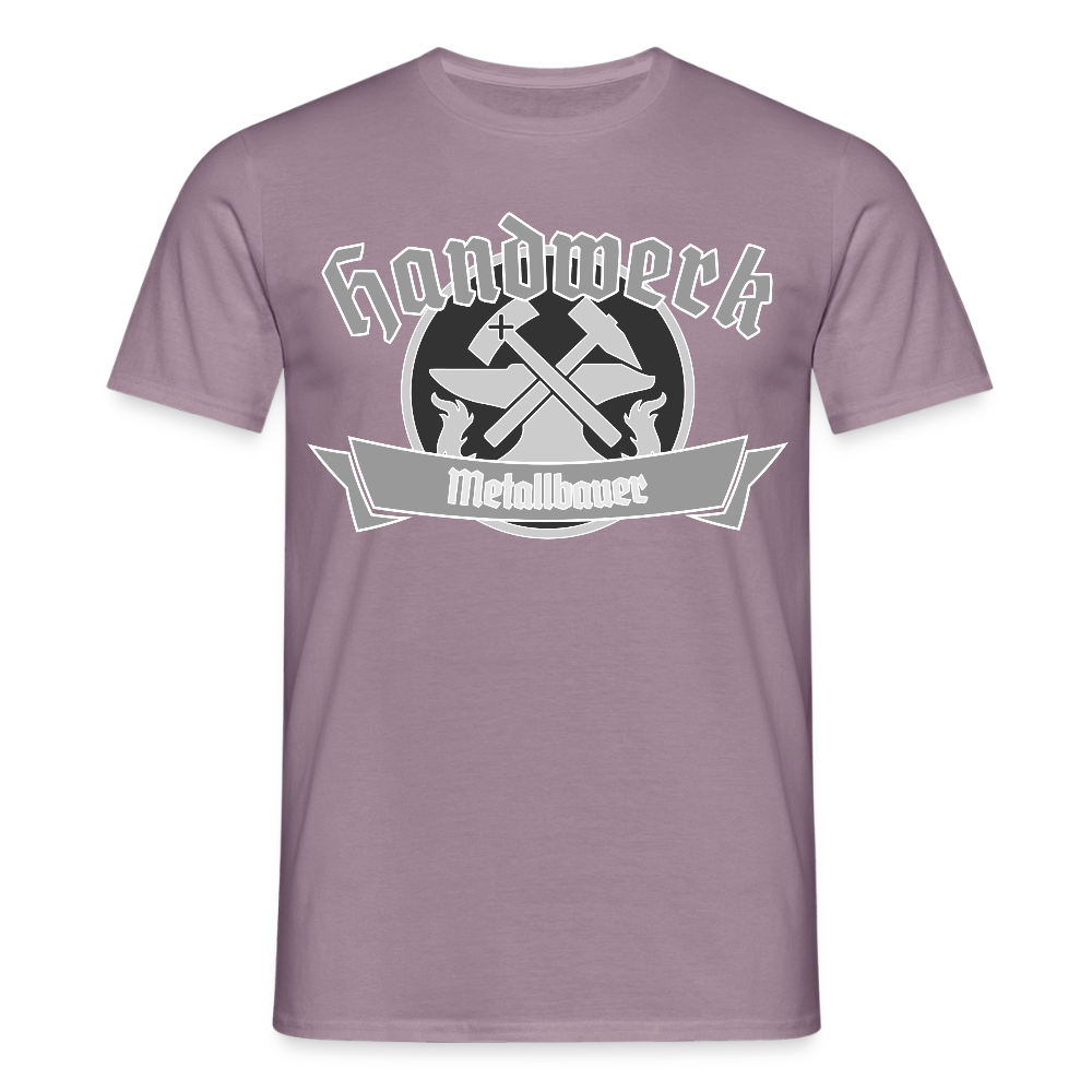 Unisex T-Shirt "Metallbauer" Lilagrau Männer T-Shirt