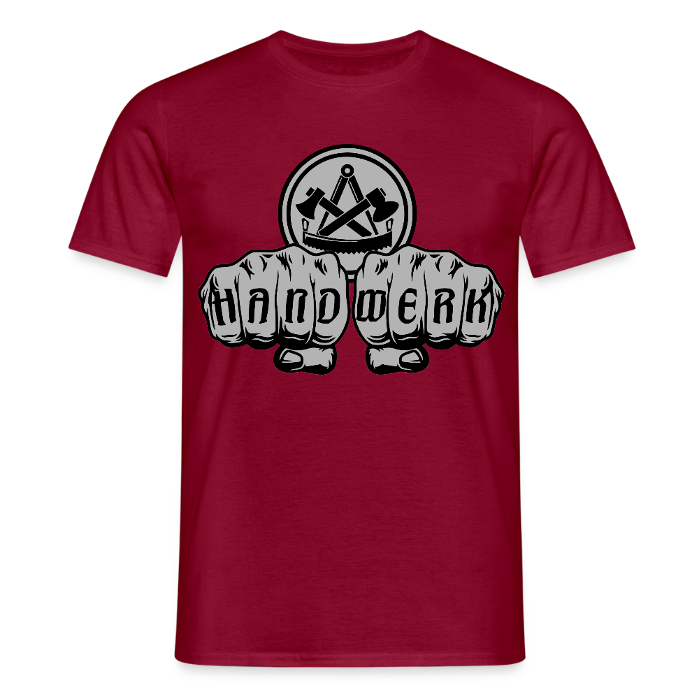 Unisex T-Shirt "Zimmermann" Ziegelrot Männer T-Shirt