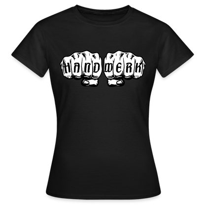 Frauen T-Shirt "Handwerk" Schwarz Frauen T-Shirt
